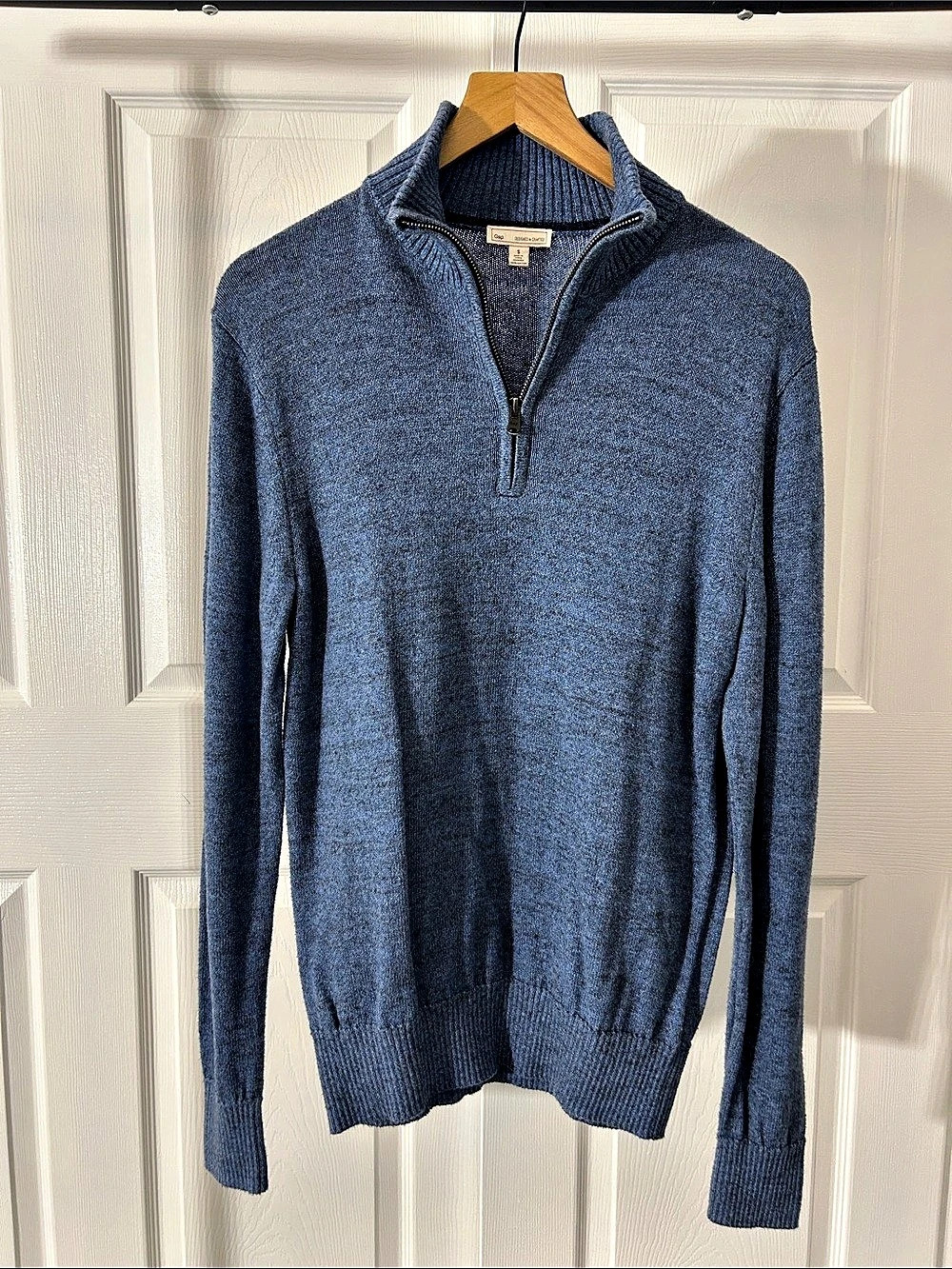 Gap Men'Small Blue Quarter-Zip Sweater Size Small Like New